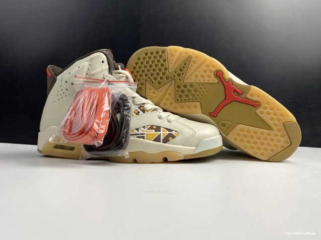 (2020) Jordan AIR CZ4152-100 Quai54 6 Retro Brown Sail 0711